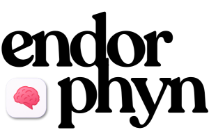 Logo of 'endor phyn' with a pink speech bubble icon on a white background