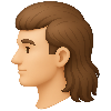 Illustration of a person with long brown hair on a white background