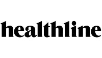 Healthline logo in black text on a white background