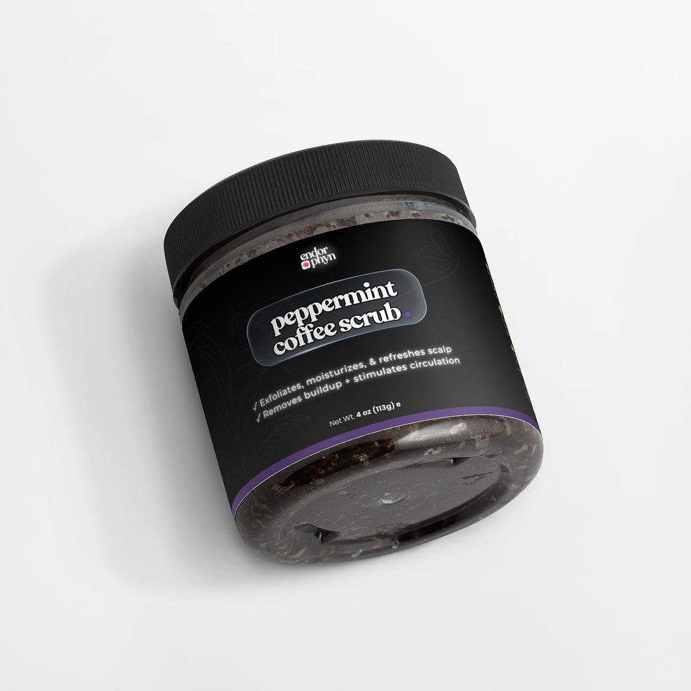 peppermint coffee exfoliating scrub.