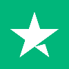 White star on a green background